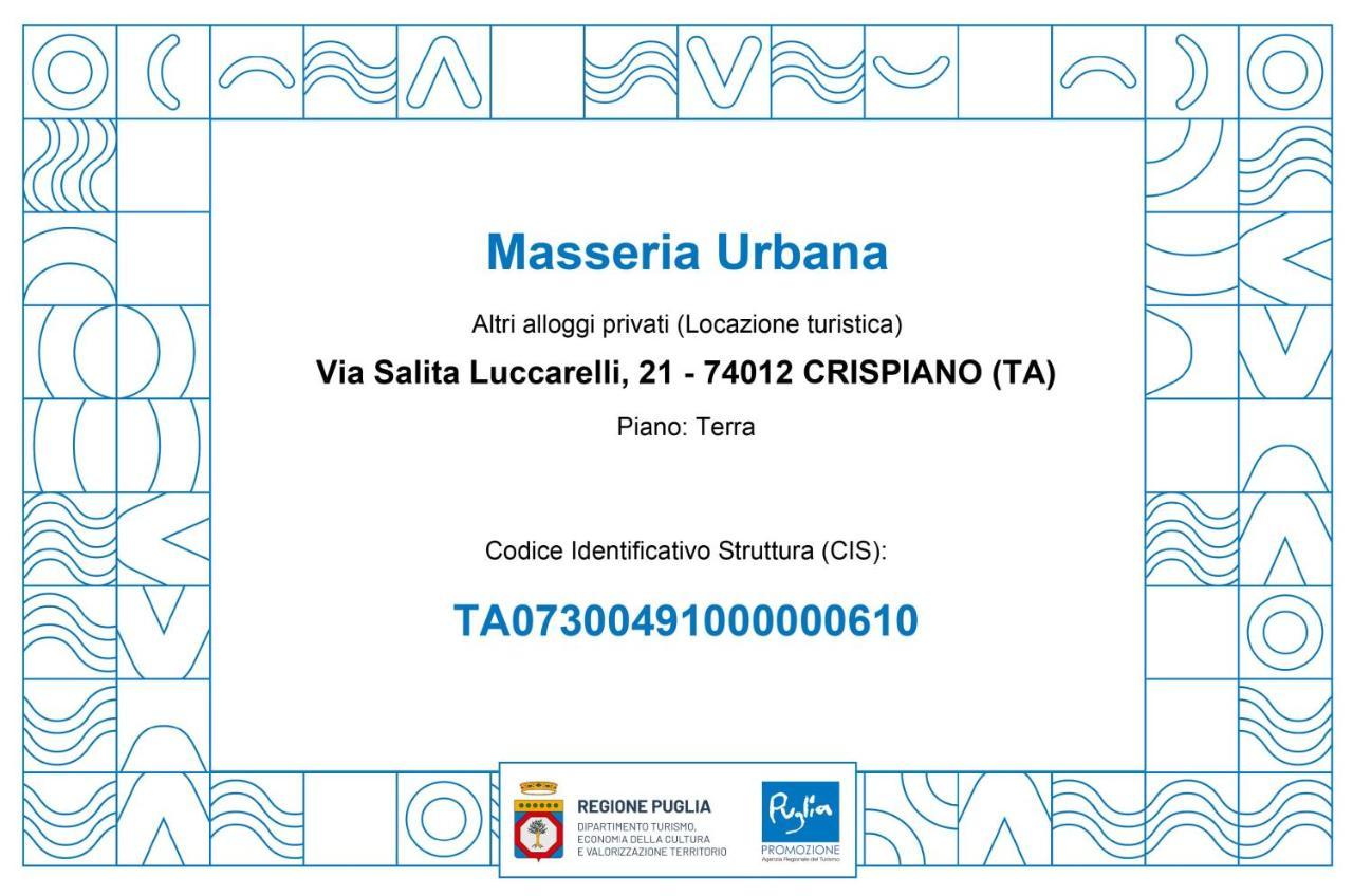 Masseria Urbana Crispiano Exteriér fotografie